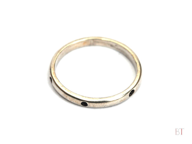 [Handmade Patterned Ring] – Sterling Silver