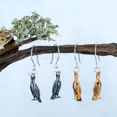 [Cormorant Earrings] – Sterling Silver