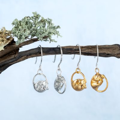 [Dormice Earrings] – Sterling Silver